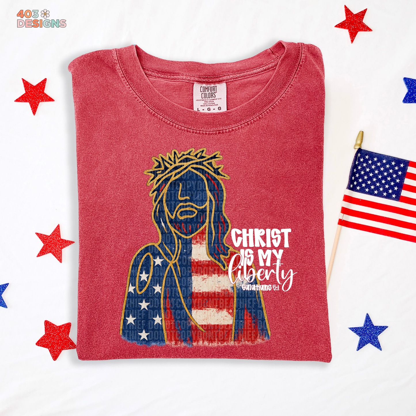 Christ Is My Liberty Graphic Tee