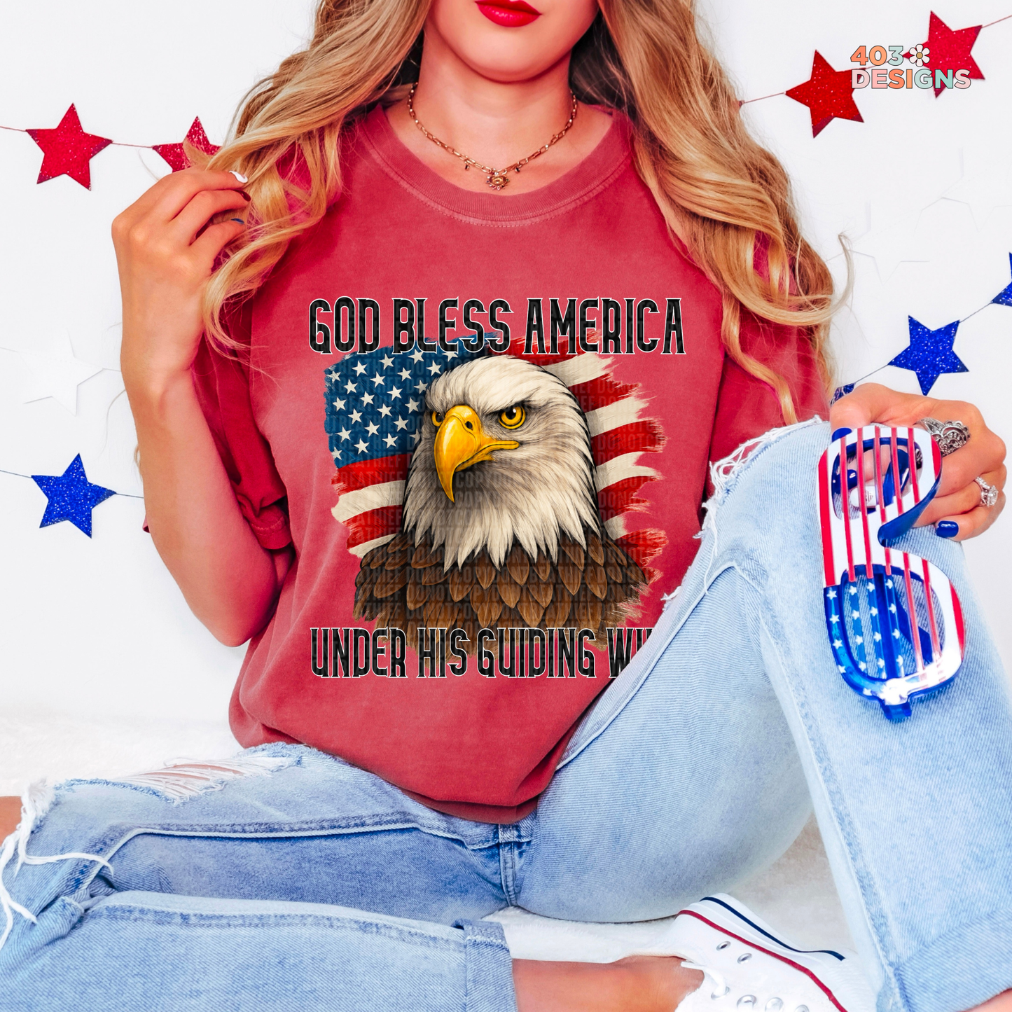 Under His Guiding Wing Graphic Tee