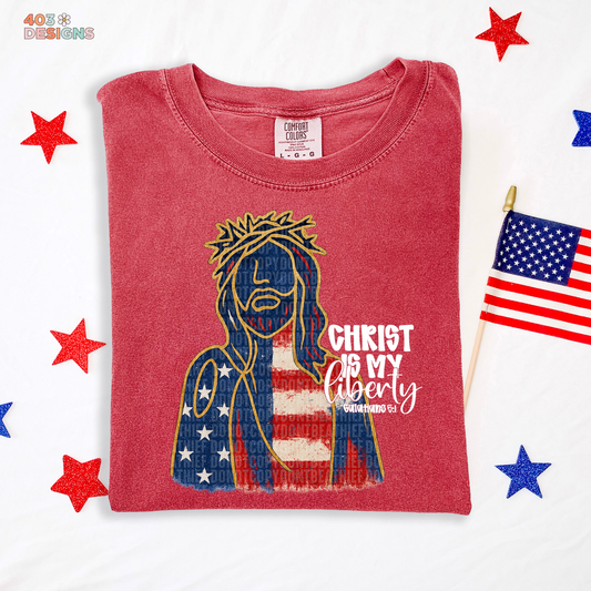 Christ Is My Liberty Graphic Tee