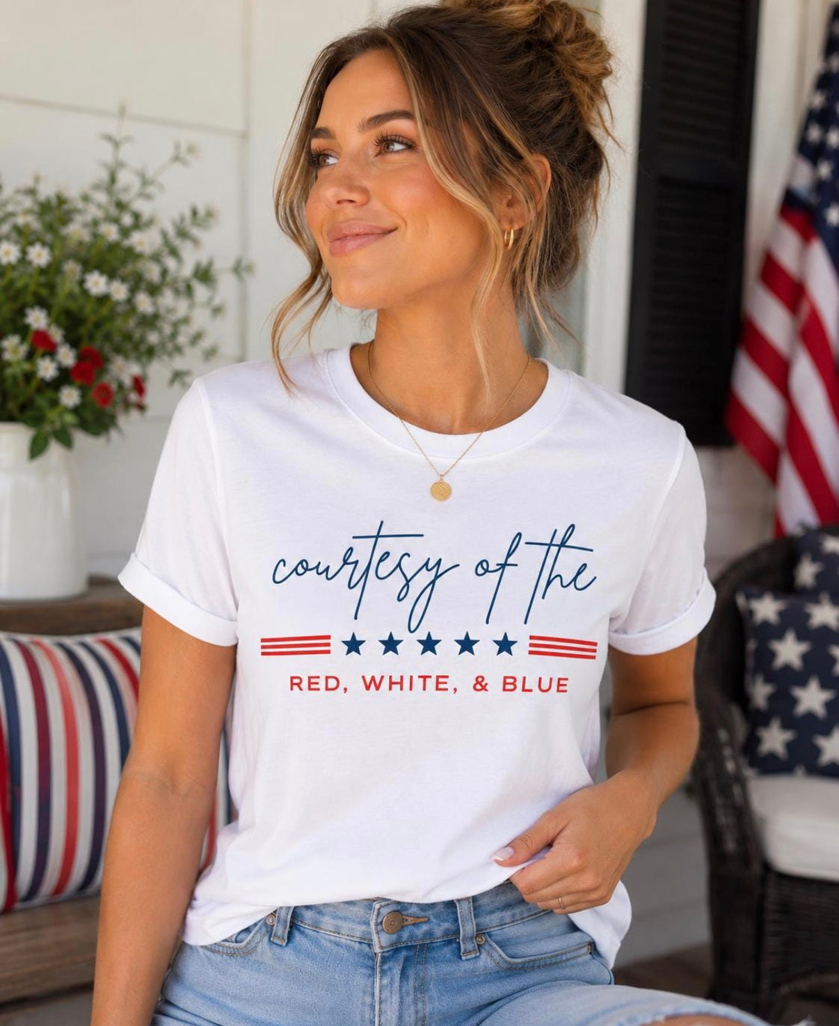 Courtesy of the red white and blue