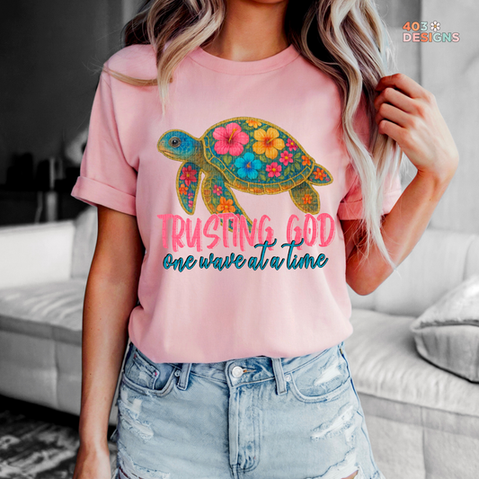 Trusting God Turtle Graphic Tee