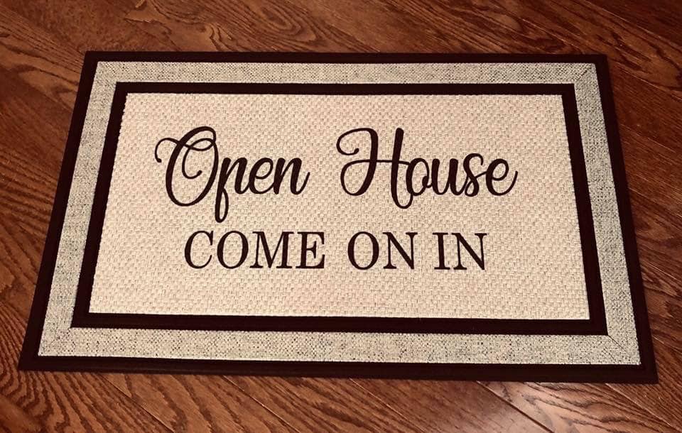 Personalized door mat